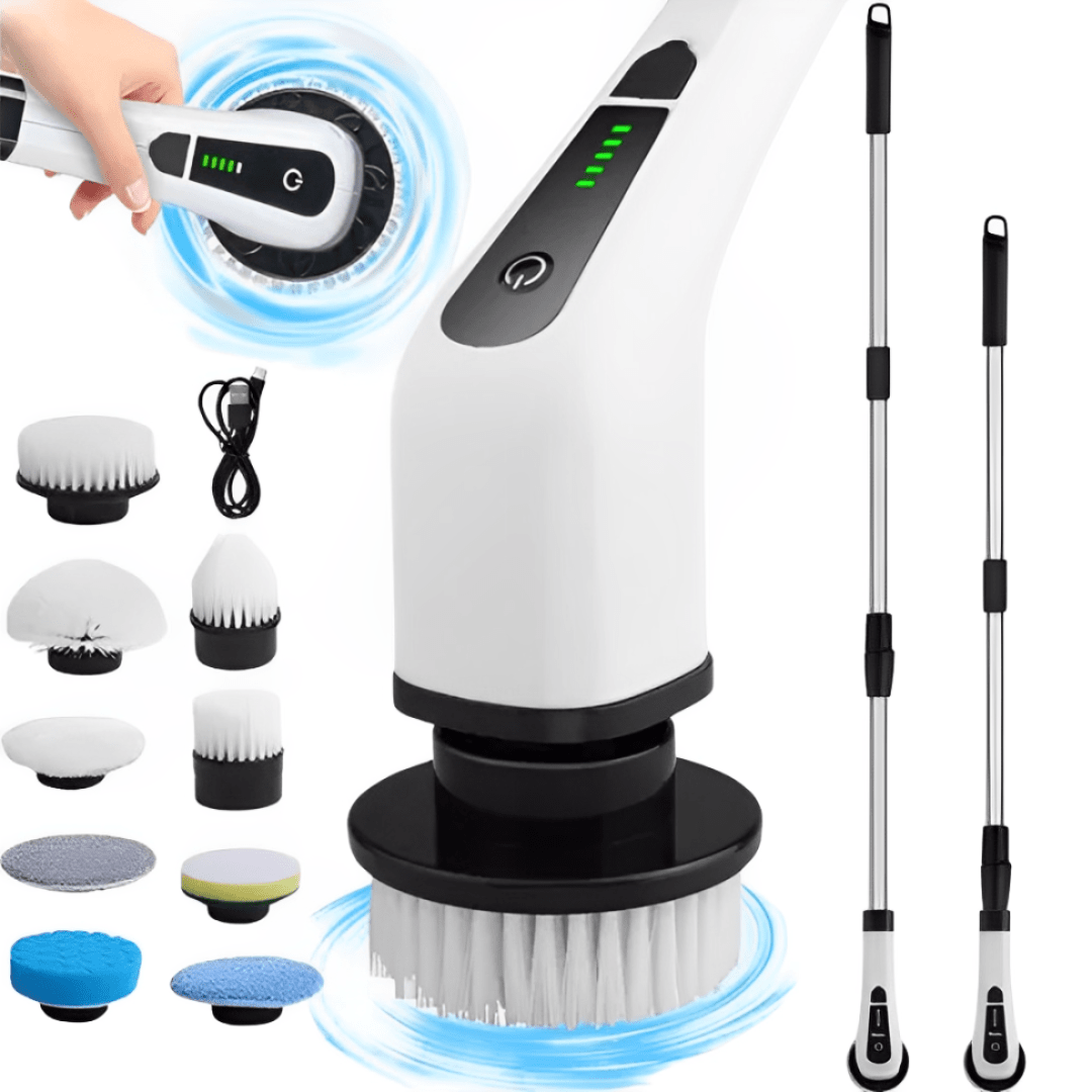 PowerClean™ - Escova de Limpeza Elétrica 9 em 1