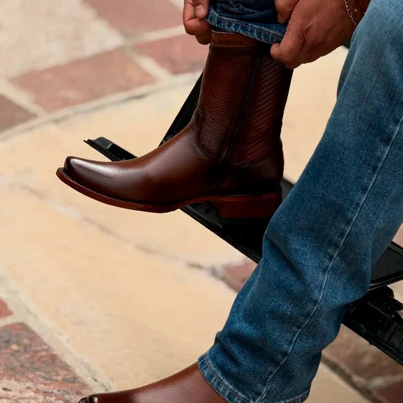 Kit Bota Maverick 3.0 em Couro Legítimo com Palmilha Ortopédica +BRINDES: Boné, Cinto e Carteira