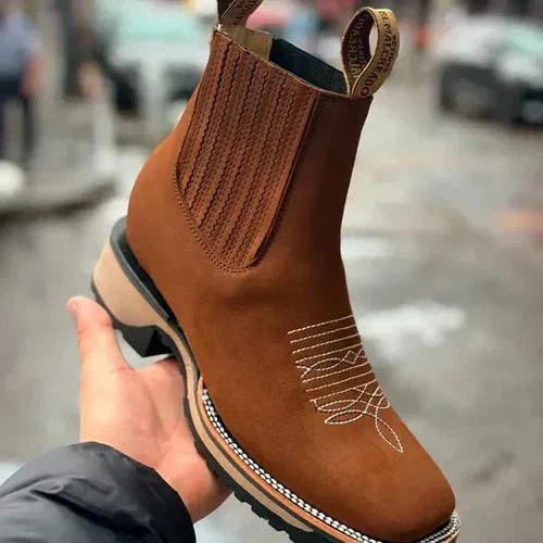 Kit Bota Brave Texana 2.0 em Couro Legítimo com Palmilha Ortopédica +BRINDES: Boné, Cinto e Carteira