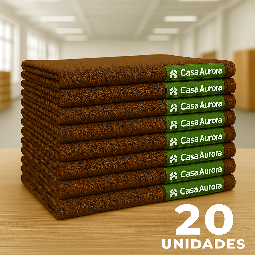 Kit com 20 Panos de Pratos 100% Algodão + Triturador De Alho Elétrico de BRINDE