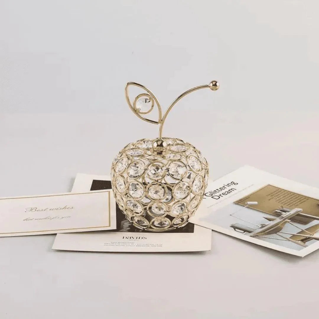 Adorno Decorativo de Frutas Cristal Moderno - Decoração Para Sala