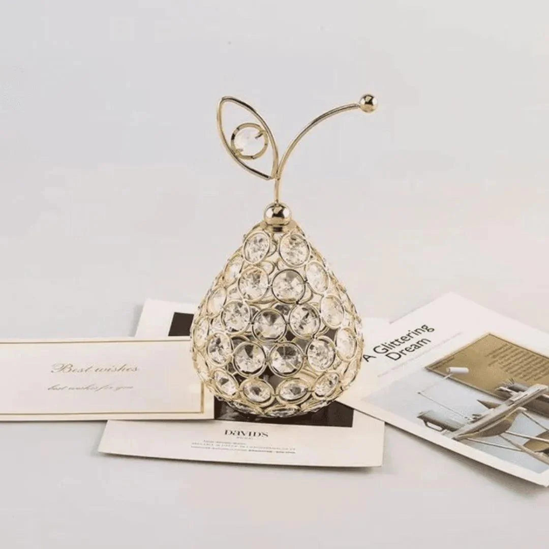 Adorno Decorativo de Frutas Cristal Moderno - Decoração Para Sala