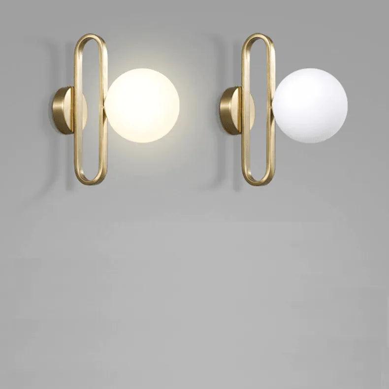 Arandela De Parede Dourada Lumina