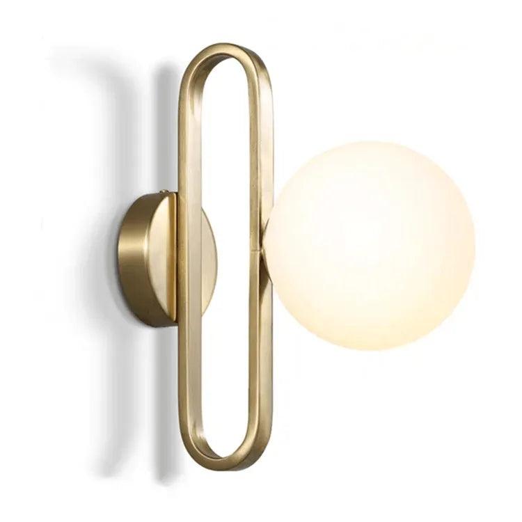 Arandela De Parede Dourada Lumina