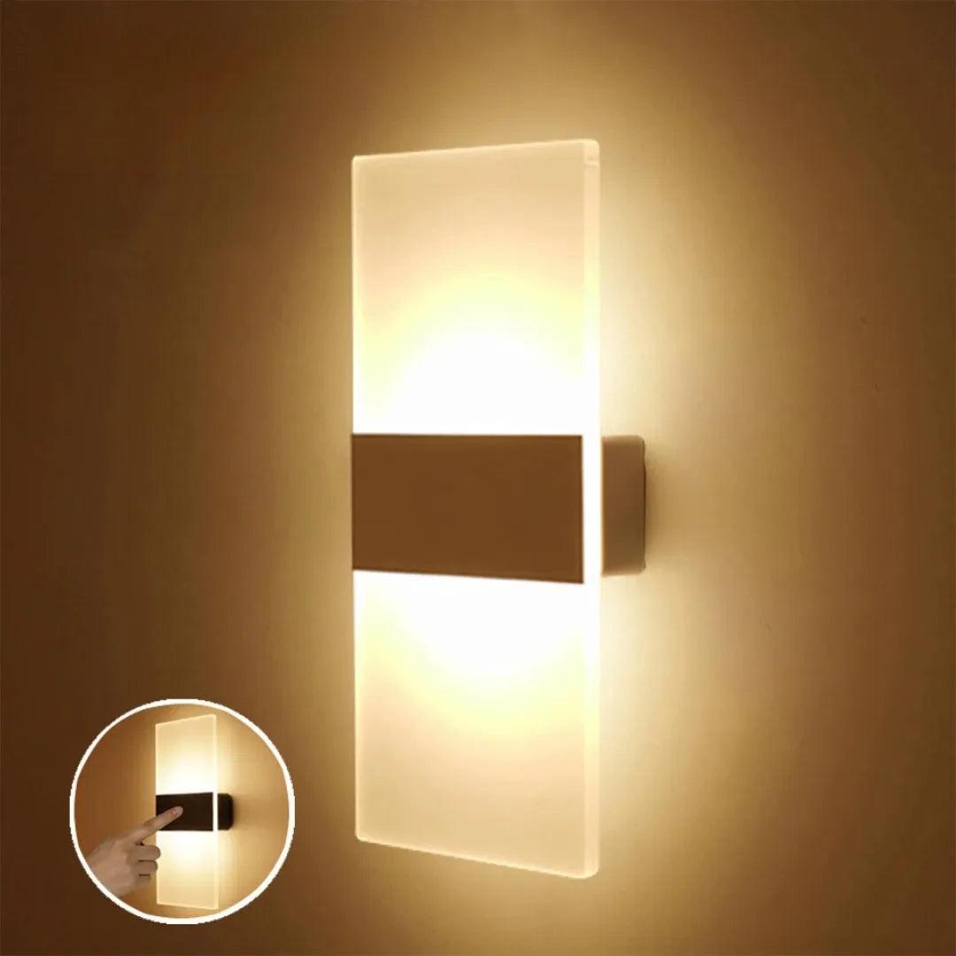 Arandela De Parede Transparente Com Sensor De Movimento