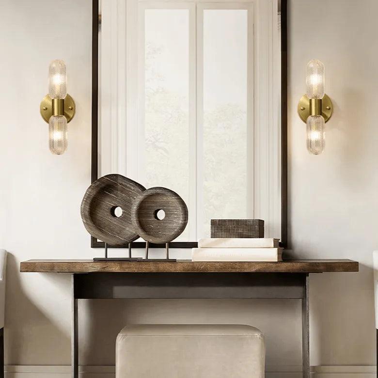 Arandela Dourada de Parede Interna Retro Elegance