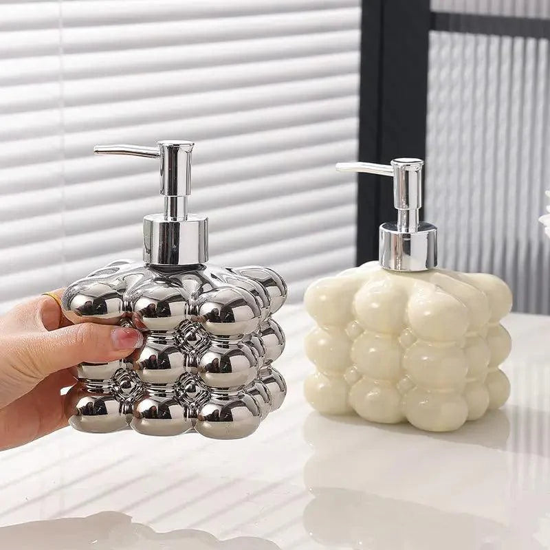 Dispenser de Sabonete Líquido e Shampoo em Cerâmica