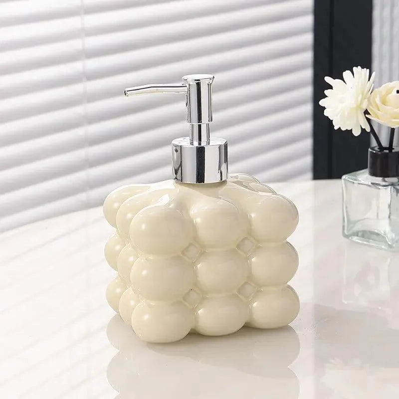 Dispenser de Sabonete Líquido e Shampoo em Cerâmica