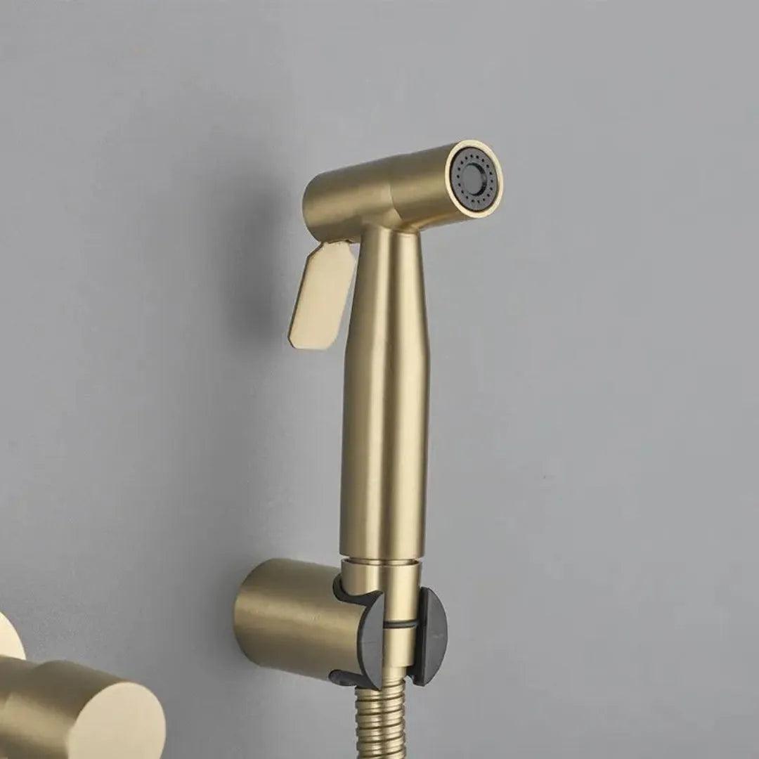 Ducha Higiênica Dourada Para Banheiro Luxury