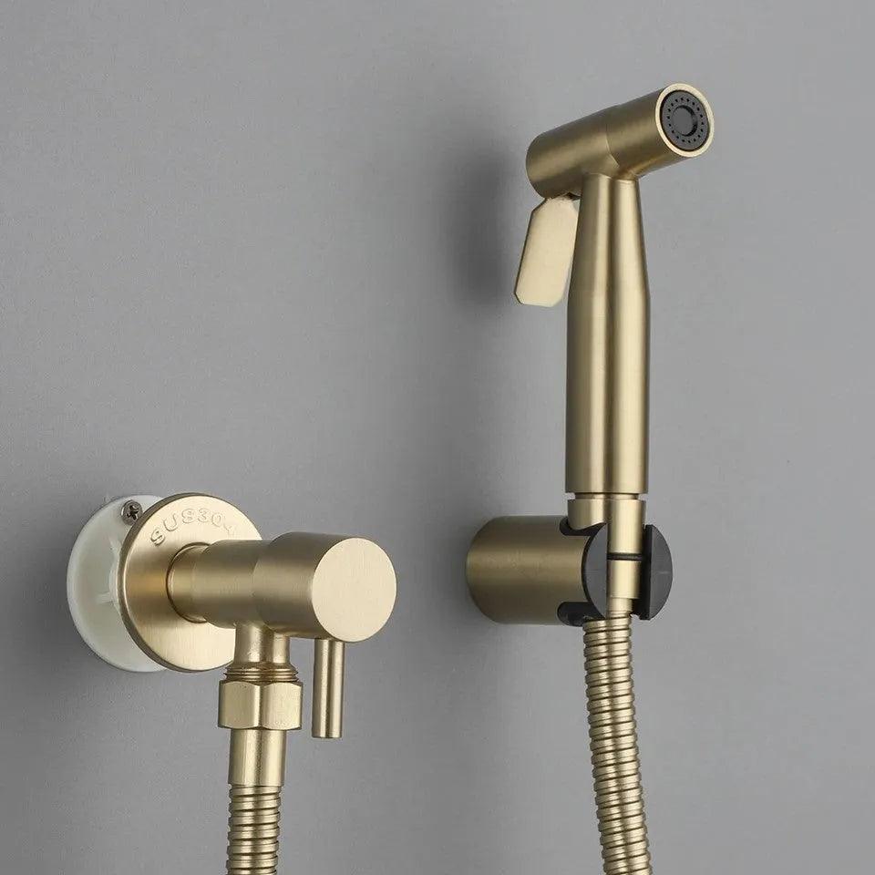 Ducha Higiênica Dourada Para Banheiro Luxury