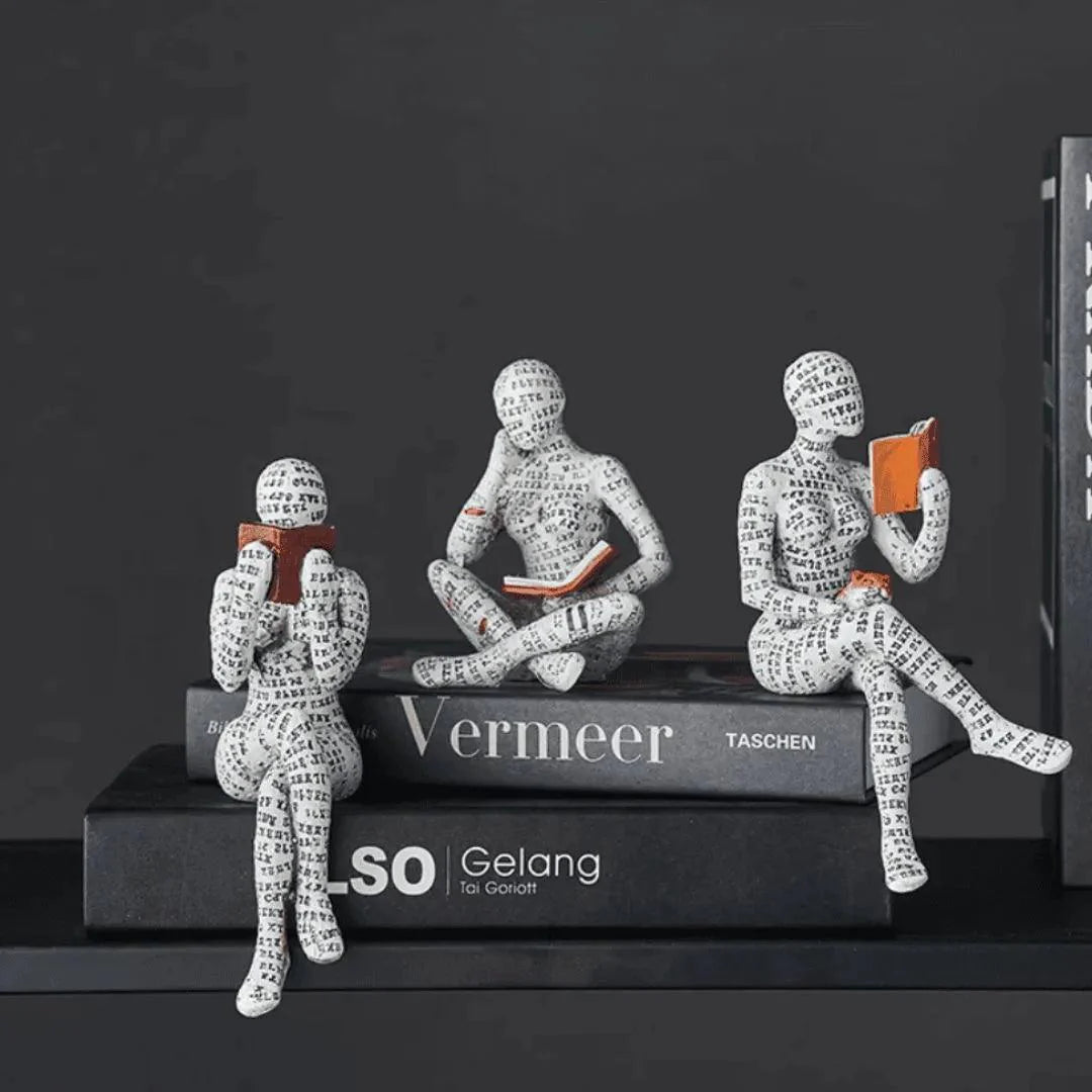 Escultura Decorativa O Leitor Estatueta - Decoração para Sala