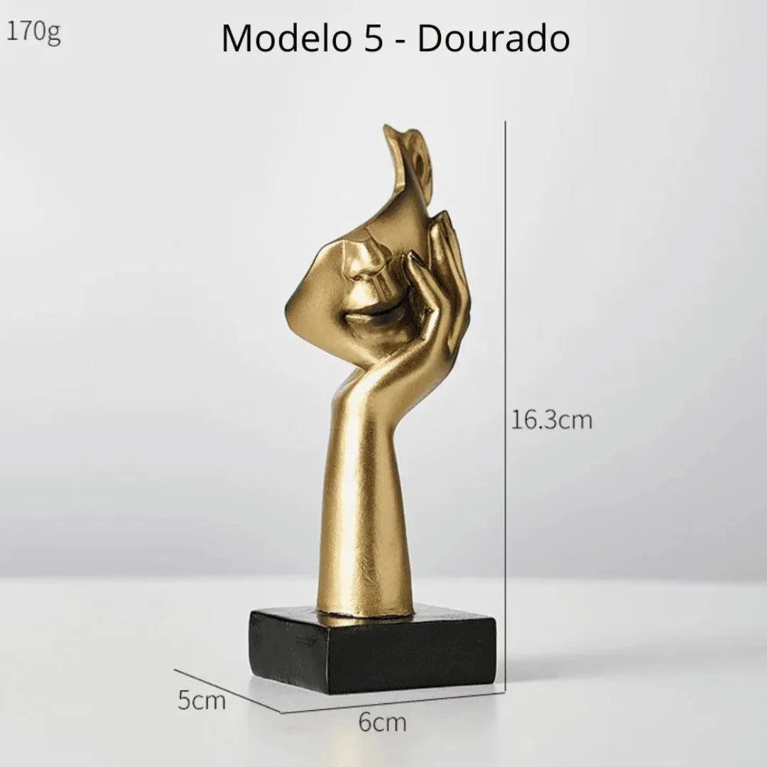 Escultura Decorativa Rosto de Personagem - Decoração para Sala