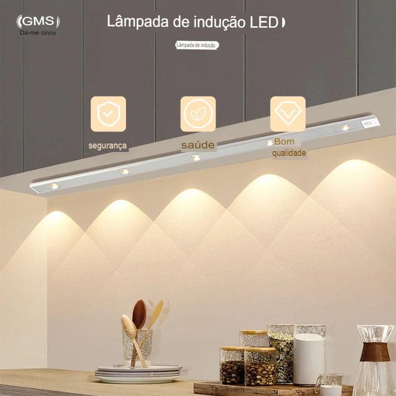 Luminária de Led Magnética com Sensor de Movimento