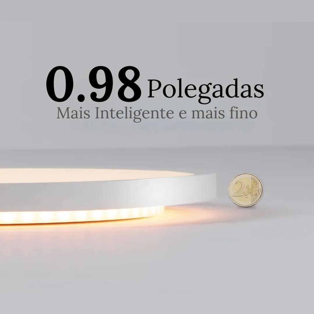 Luminária de Teto Plafon LED Redondo Inteligente Alexa Google Home