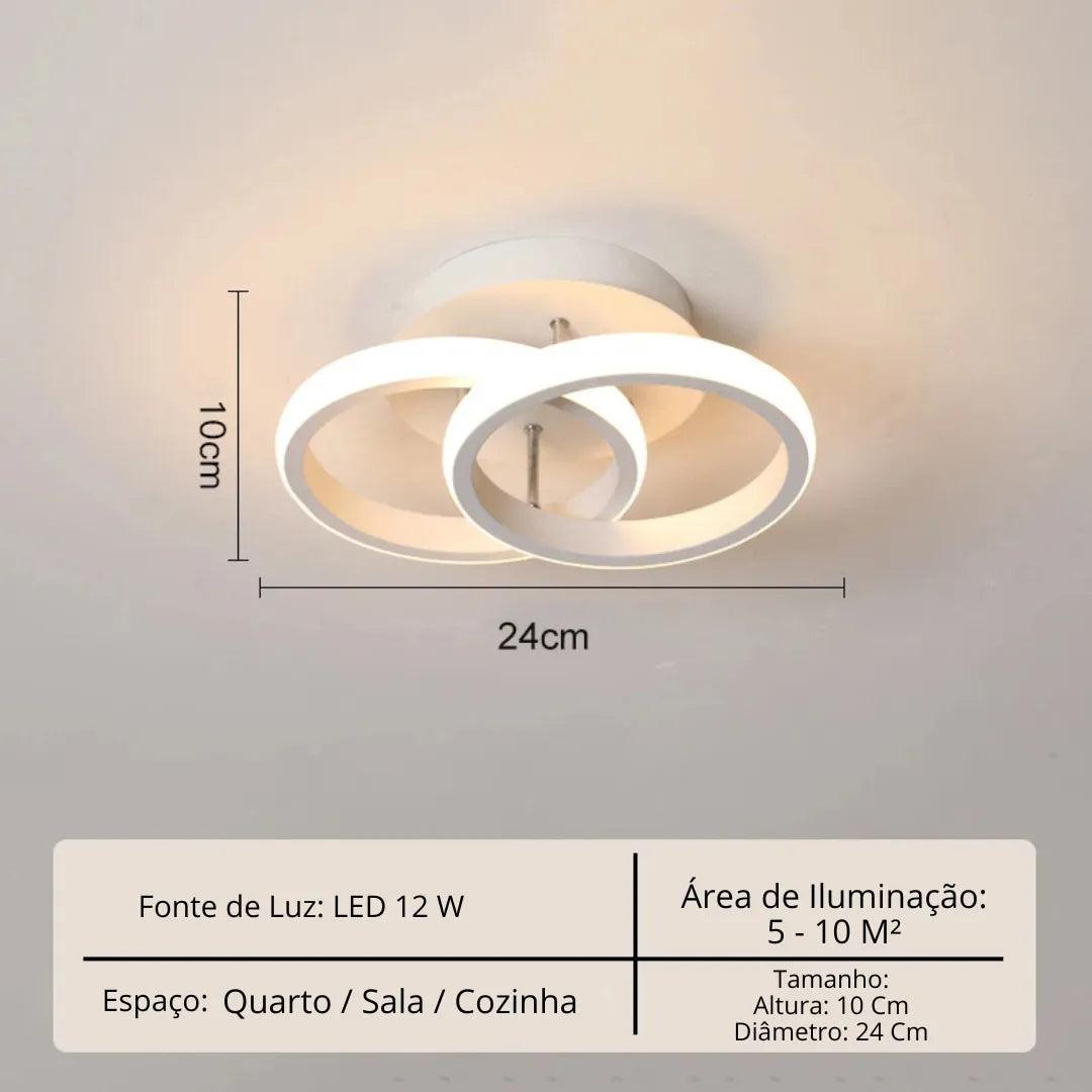 Lustre Para Sala Moderno em LED