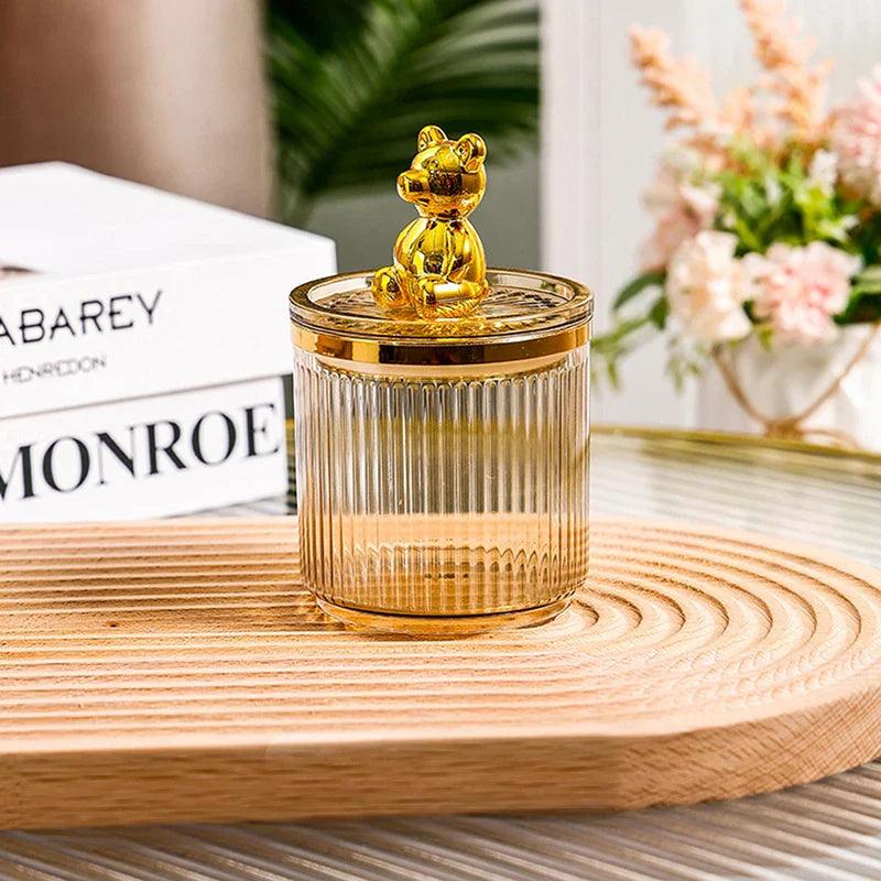 Organizador Porta Cotonete e Algodão Luxo