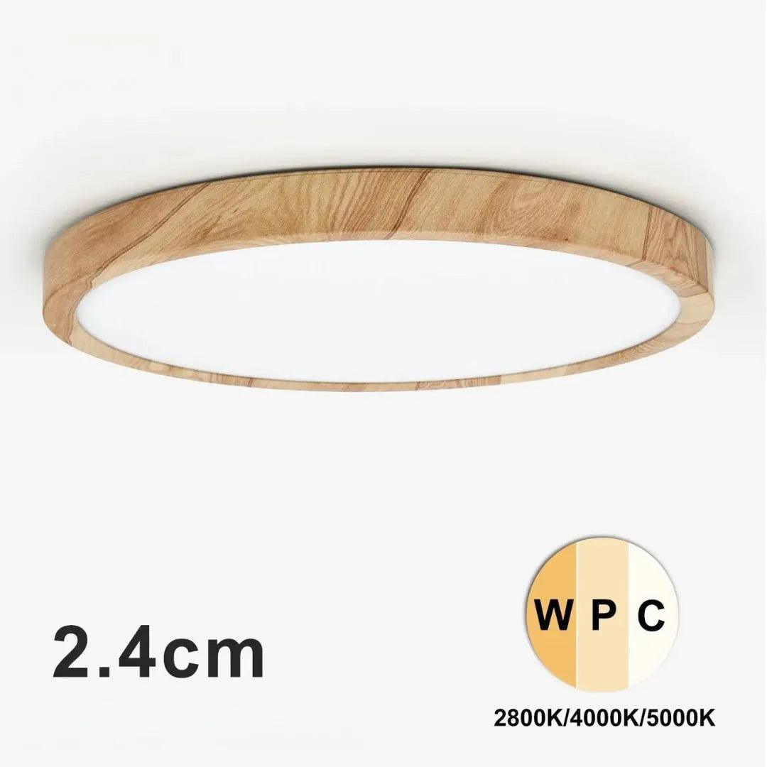 Plafon De Teto Led Sobrepor Estilo Amadeirado