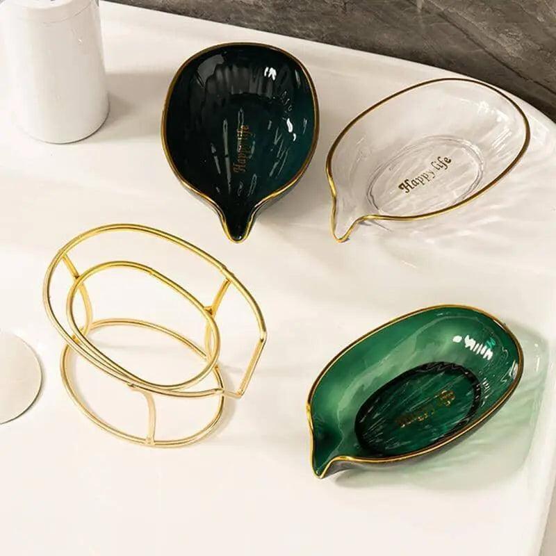 Saboneteira de Luxo de Aço Inoxidável e Acrílico