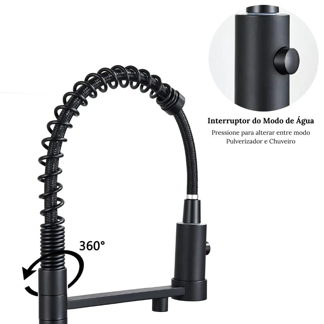 Torneira de Cozinha Gourmet Monocomando Com Filtro