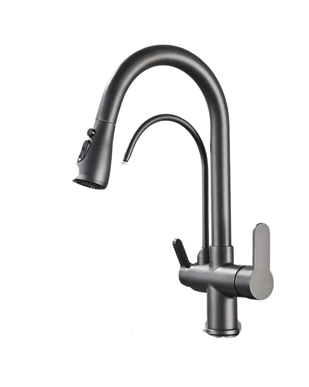 Torneira Para Cozinha Gourmet Monocomando Dupla Função Filtro Jato Extensível