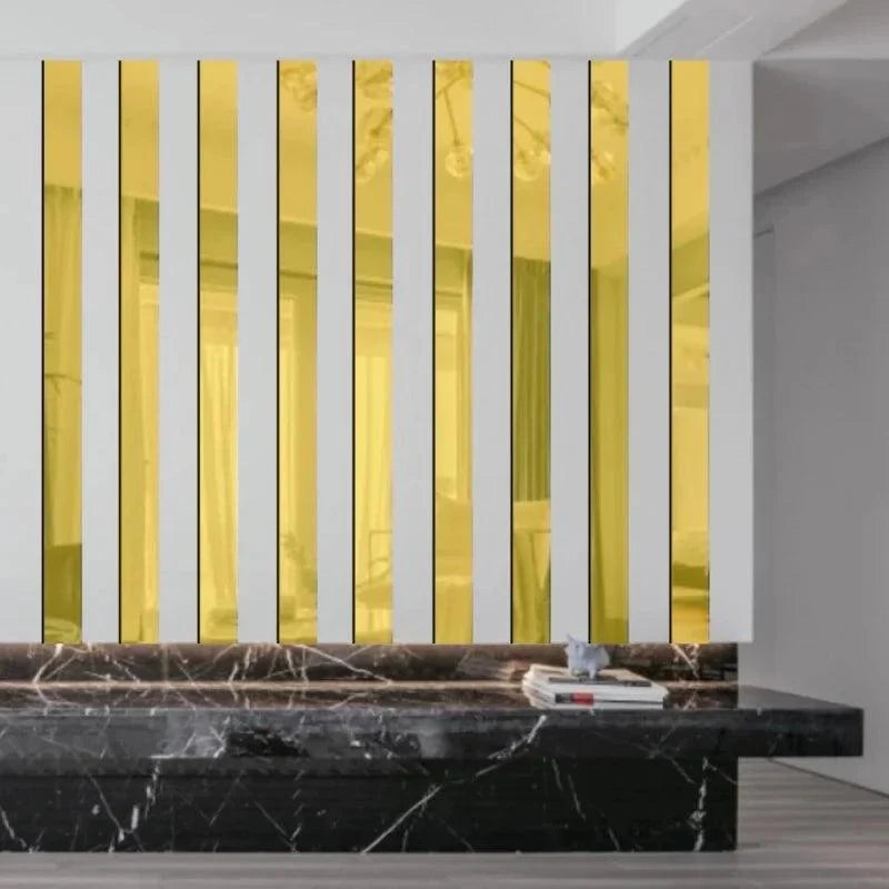 10Pcs Moldura de Espelho Adesivos 3D