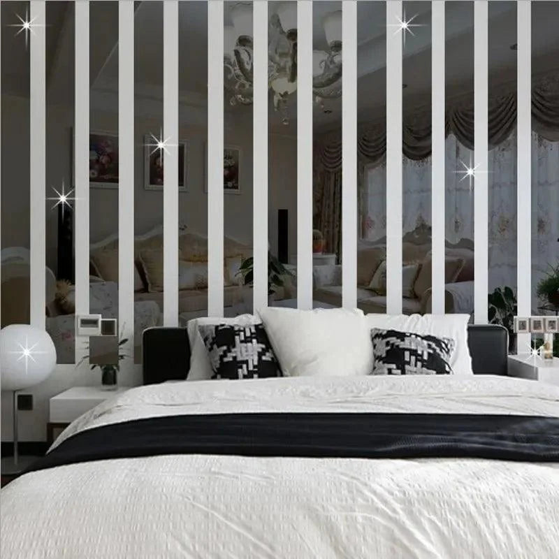 10Pcs Moldura de Espelho Adesivos 3D