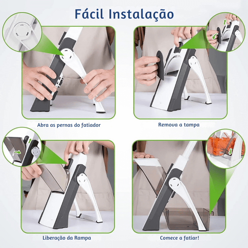Fatiador Multifuncional 5 em 1 - Cortador Premium SmartChef™