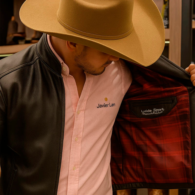 Jaqueta Masculina Ervok em Couro Legítimo Forrada +3 BRINDES: Relógio, Cinto e Carteira