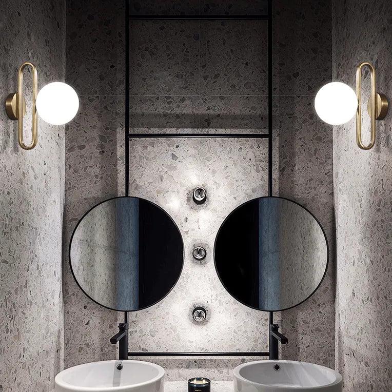 Arandela De Parede Dourada Lumina