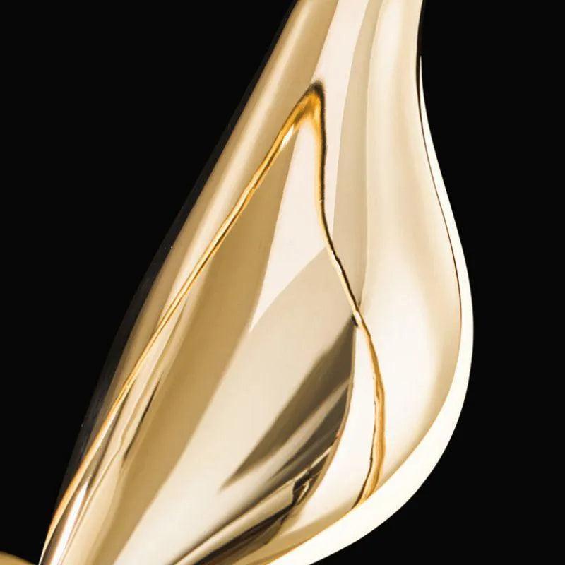 Arandela Dourada de Parede Pássaro Moderna