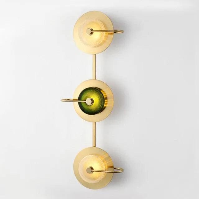 Arandela Dourada Parede Interna Futurista Belle