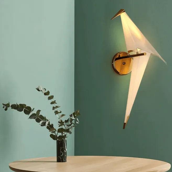 Arandela Dourada Parede Interna Origami