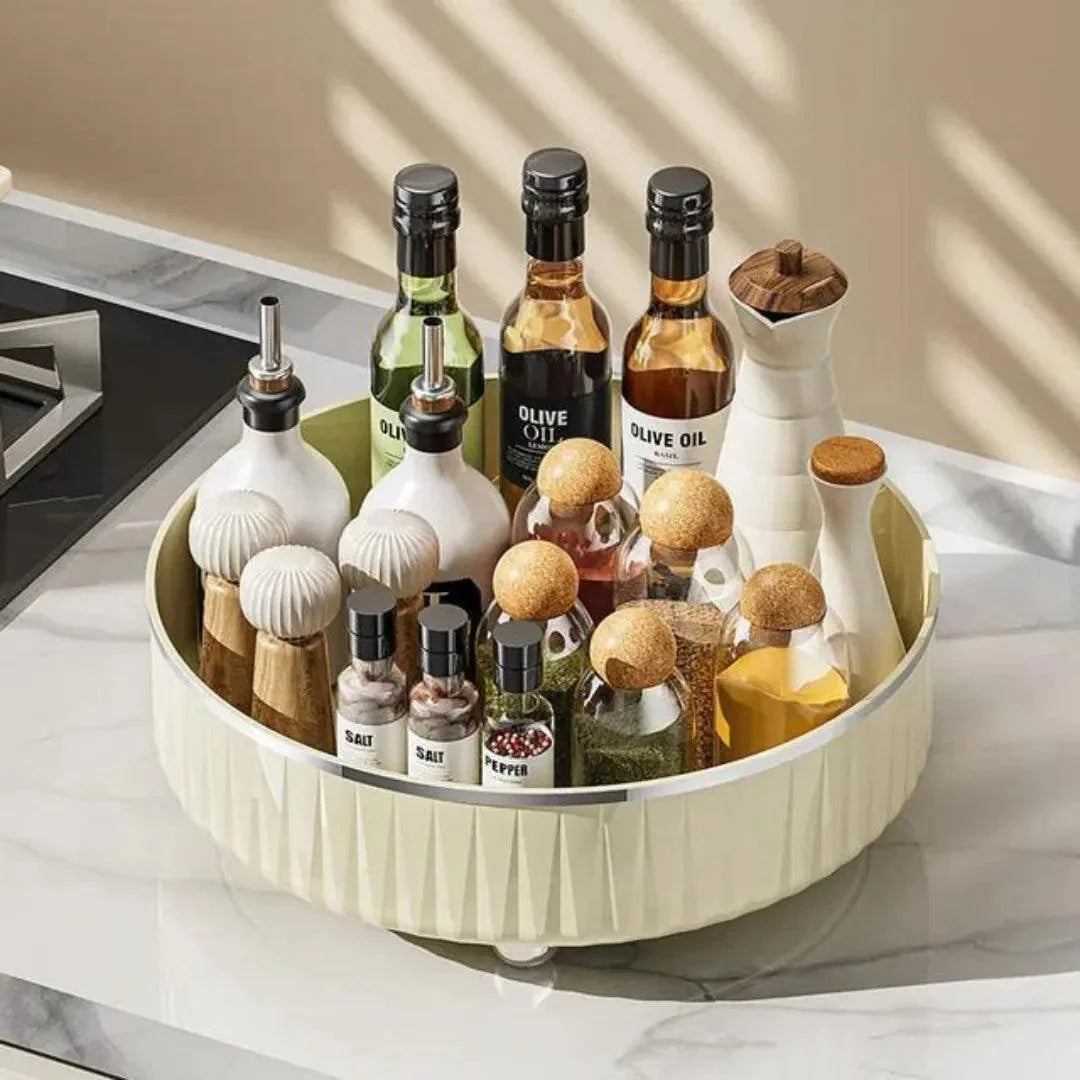 Bandeja Decorativa Espelhada para Banheiro/Cozinha Redonda