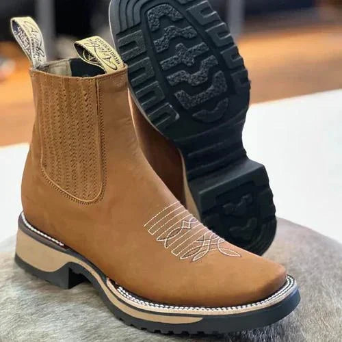 Kit Bota Brave Texana 2.0 em Couro Legítimo com Palmilha Ortopédica +BRINDES: Boné, Cinto e Carteira