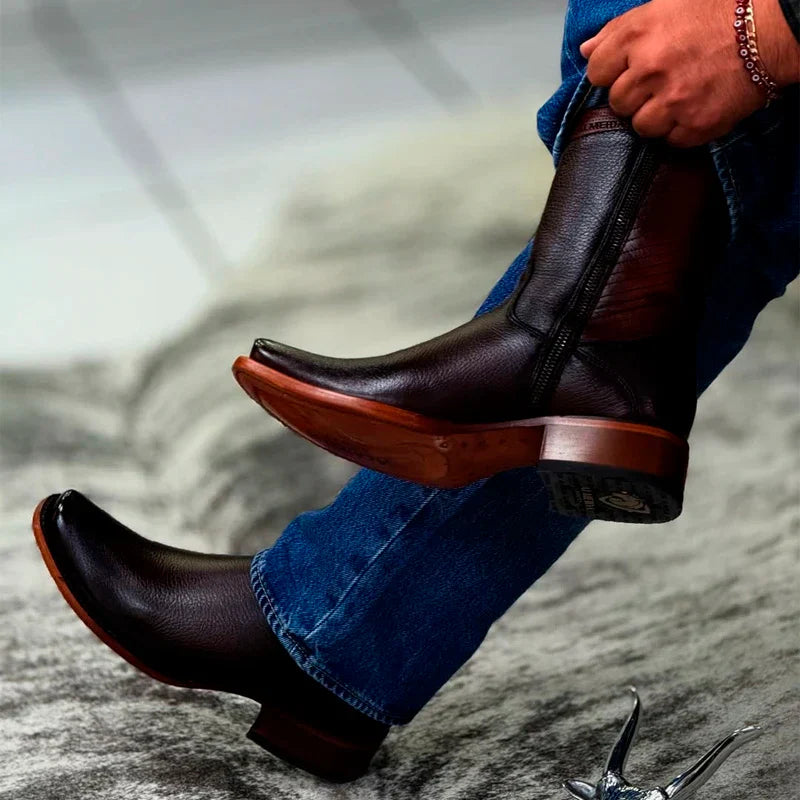 Kit Bota Maverick 3.0 em Couro Legítimo com Palmilha Ortopédica +BRINDES: Boné, Cinto e Carteira