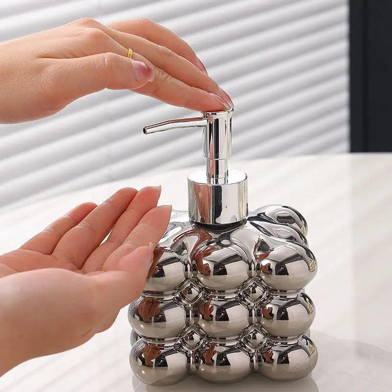 Dispenser de Sabonete Líquido e Shampoo em Cerâmica