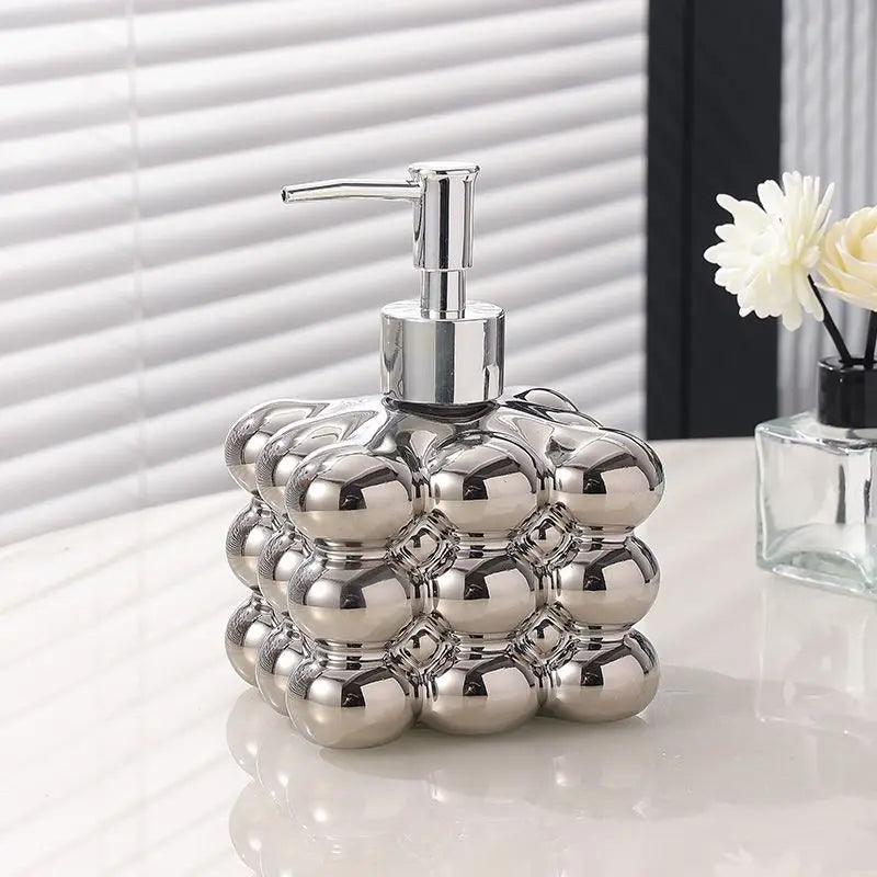 Dispenser de Sabonete Líquido e Shampoo em Cerâmica