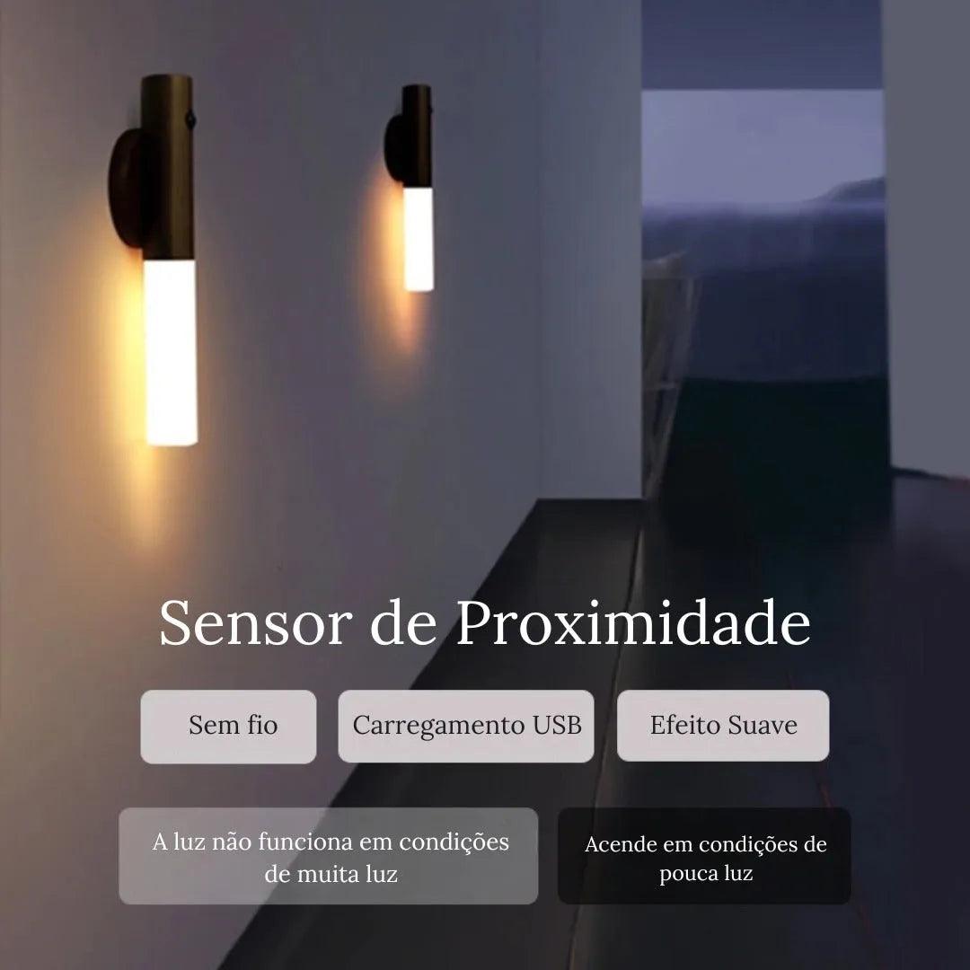 Luminária Magnética LED com Sensor Inteligente – Sem Fio e Recarregável