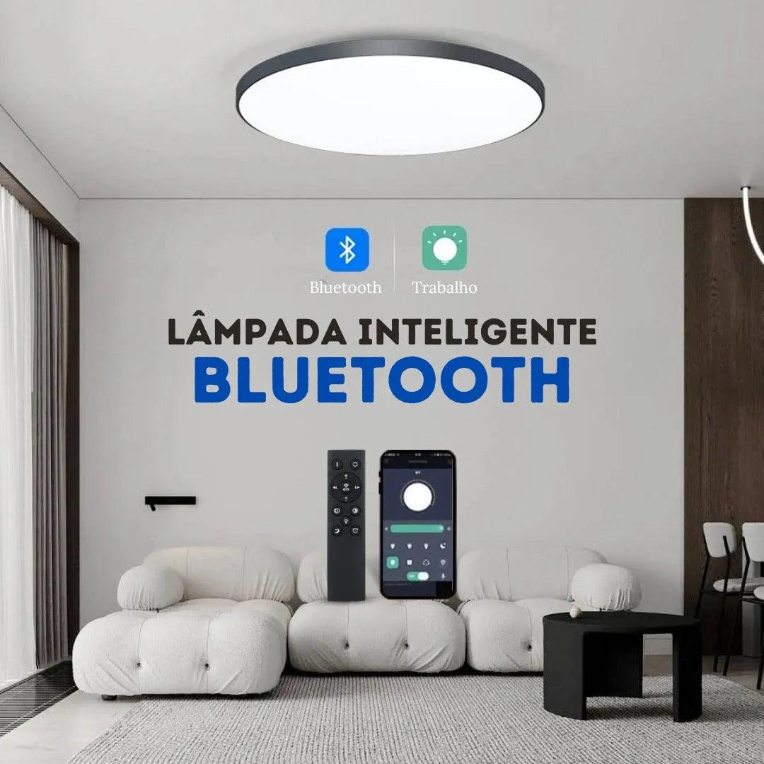 Luminária de Teto Plafon Led Sobrepor Redondo Moderno Com Controle