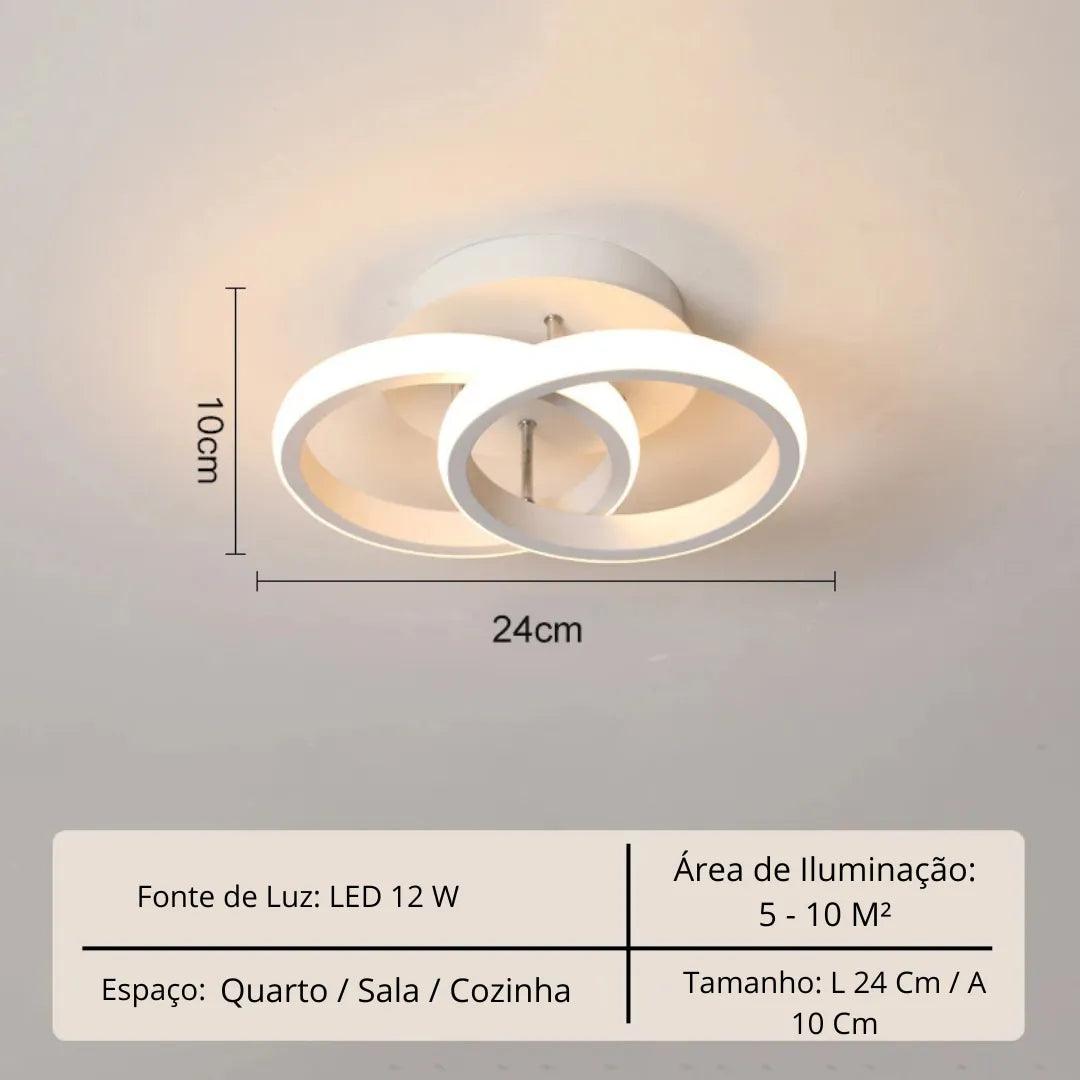 Lustre Para Sala Moderno em LED