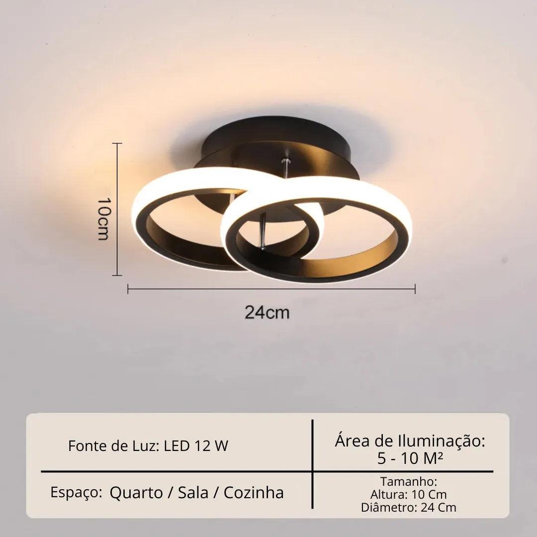 Lustre Para Sala Moderno em LED