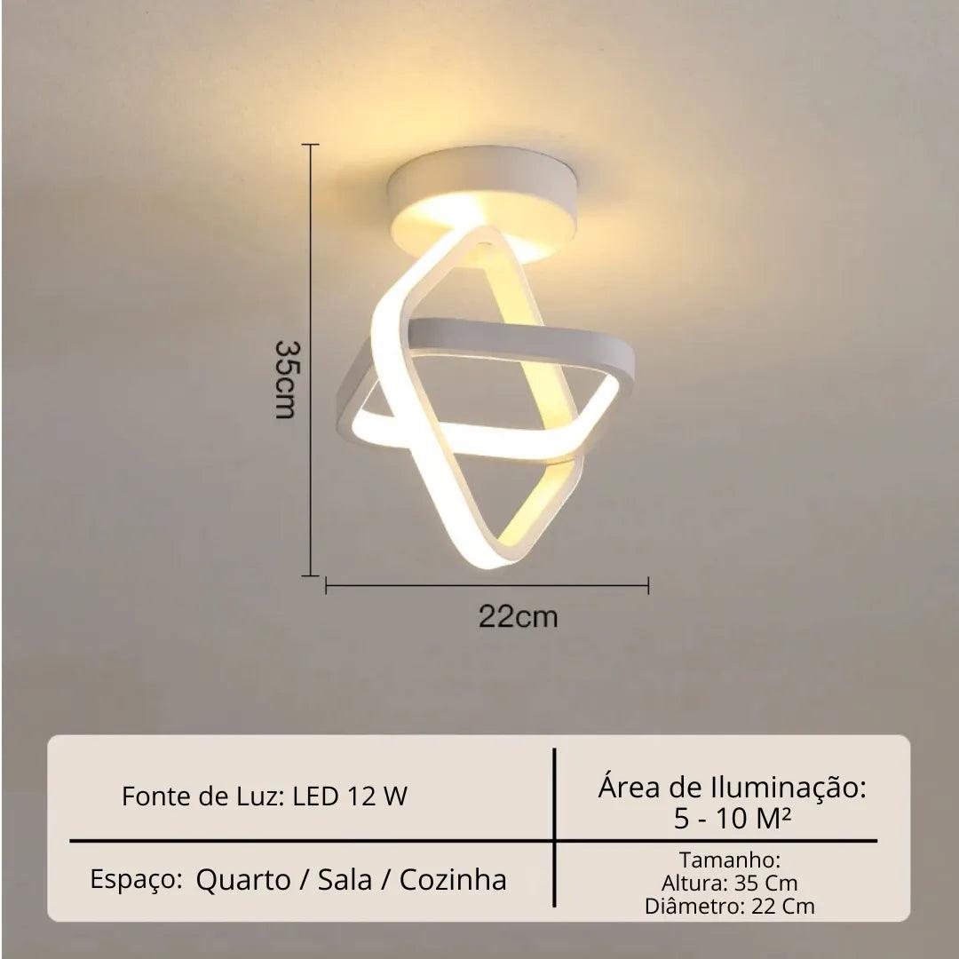 Lustre Para Sala Moderno em LED