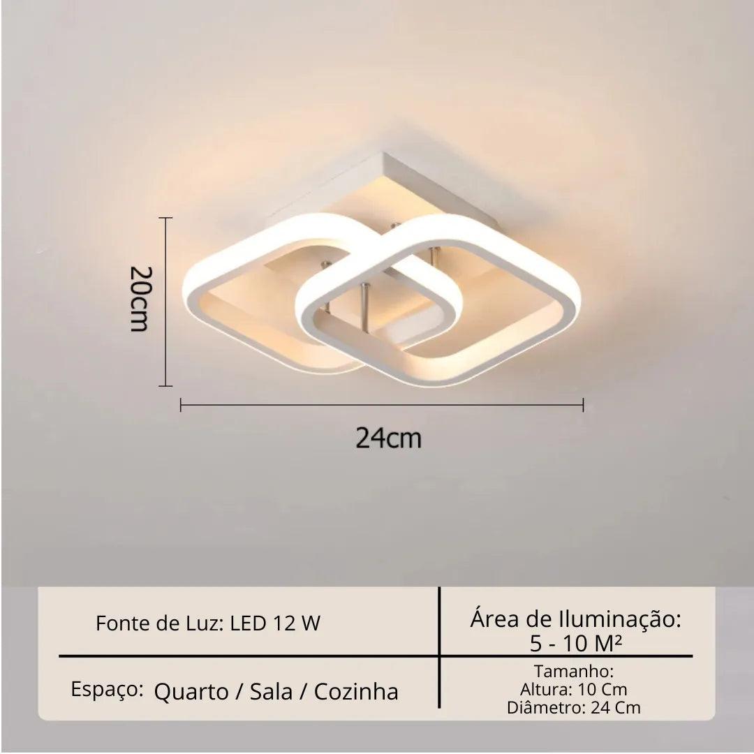 Lustre Para Sala Moderno em LED