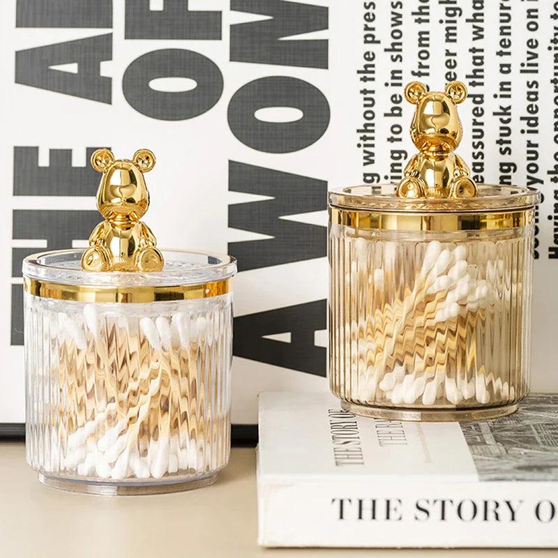 Organizador Porta Cotonete e Algodão Luxo