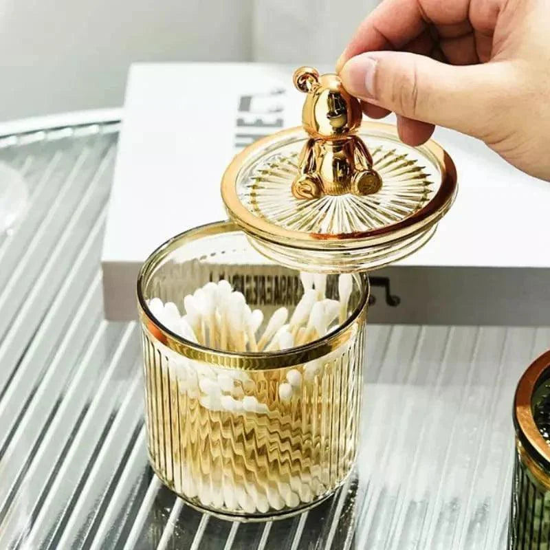 Organizador Porta Cotonete e Algodão Luxo