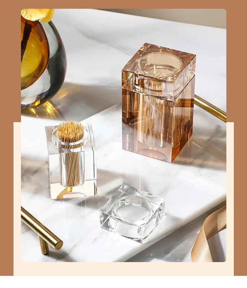 Paliteiro de Vidro Luxo