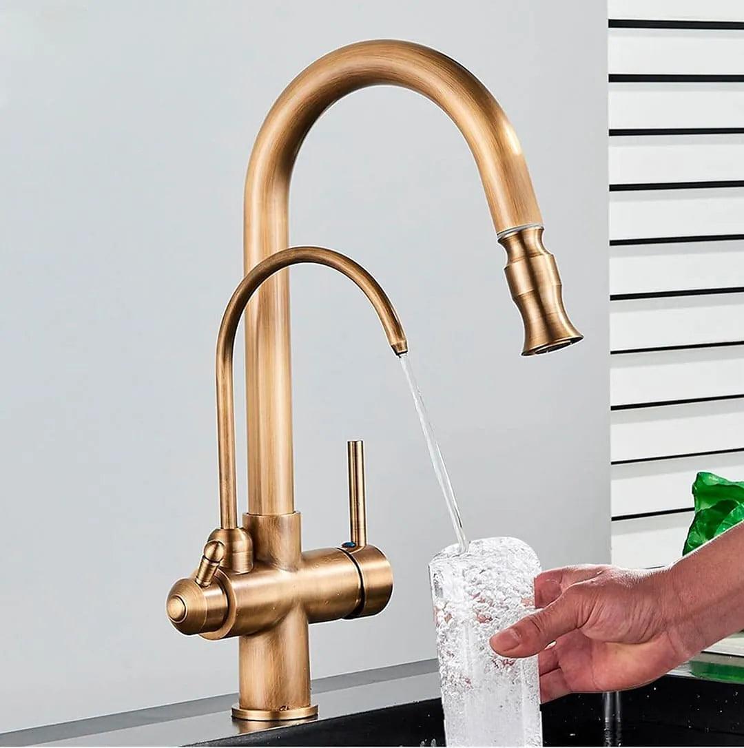 Torneira Com Filtro Para Cozinha Monocomando Com Jato Extensível Modelo Mistral