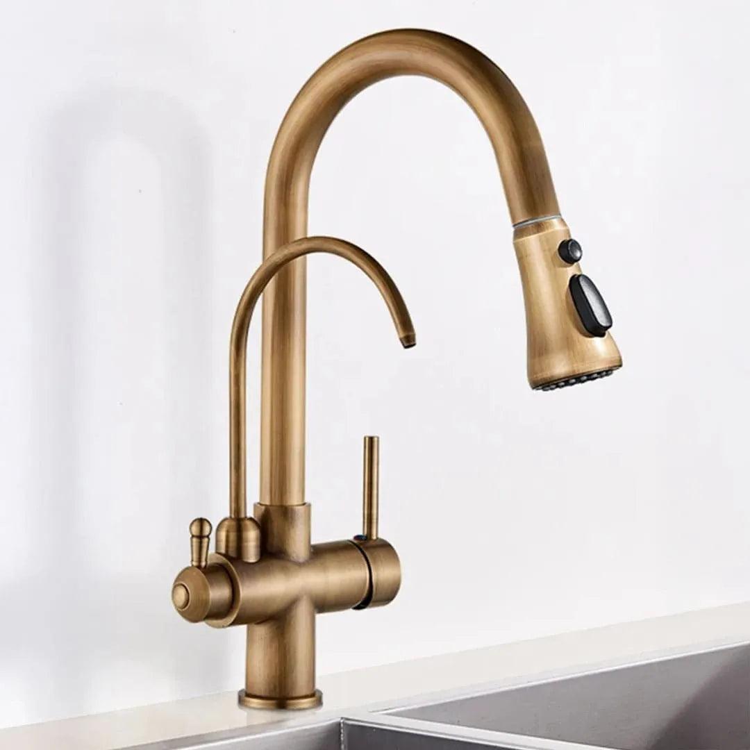 Torneira Com Filtro Para Cozinha Monocomando Com Jato Extensível Modelo Mistral