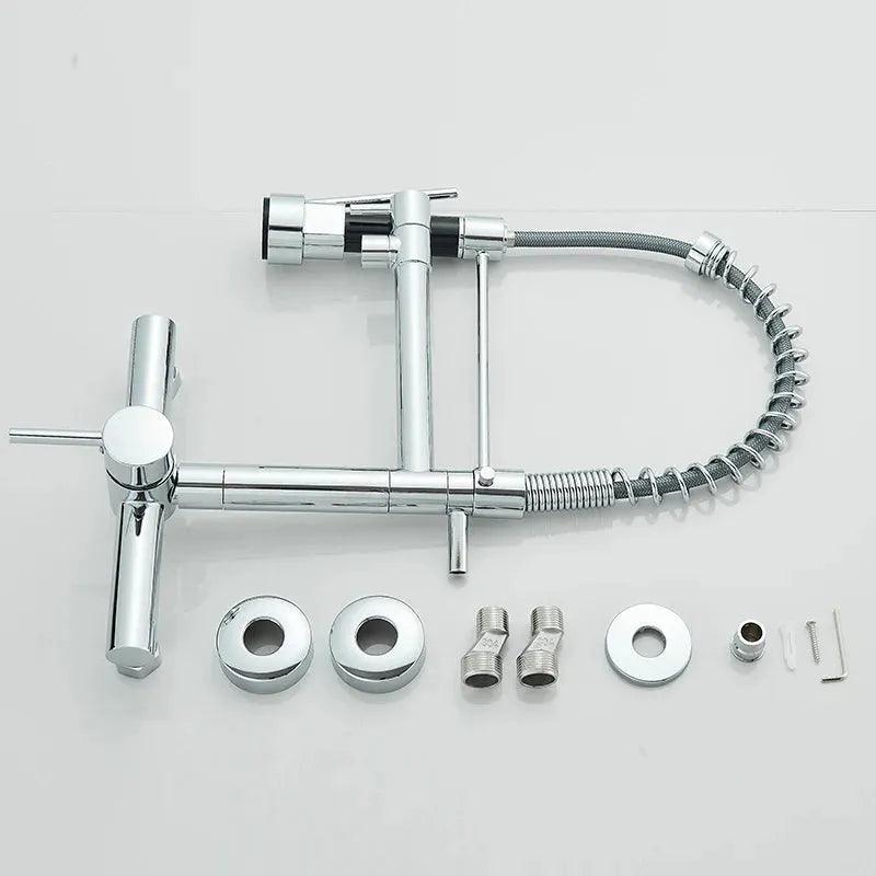 Torneira De Parede Para Cozinha Misturador Modelo Pull Out