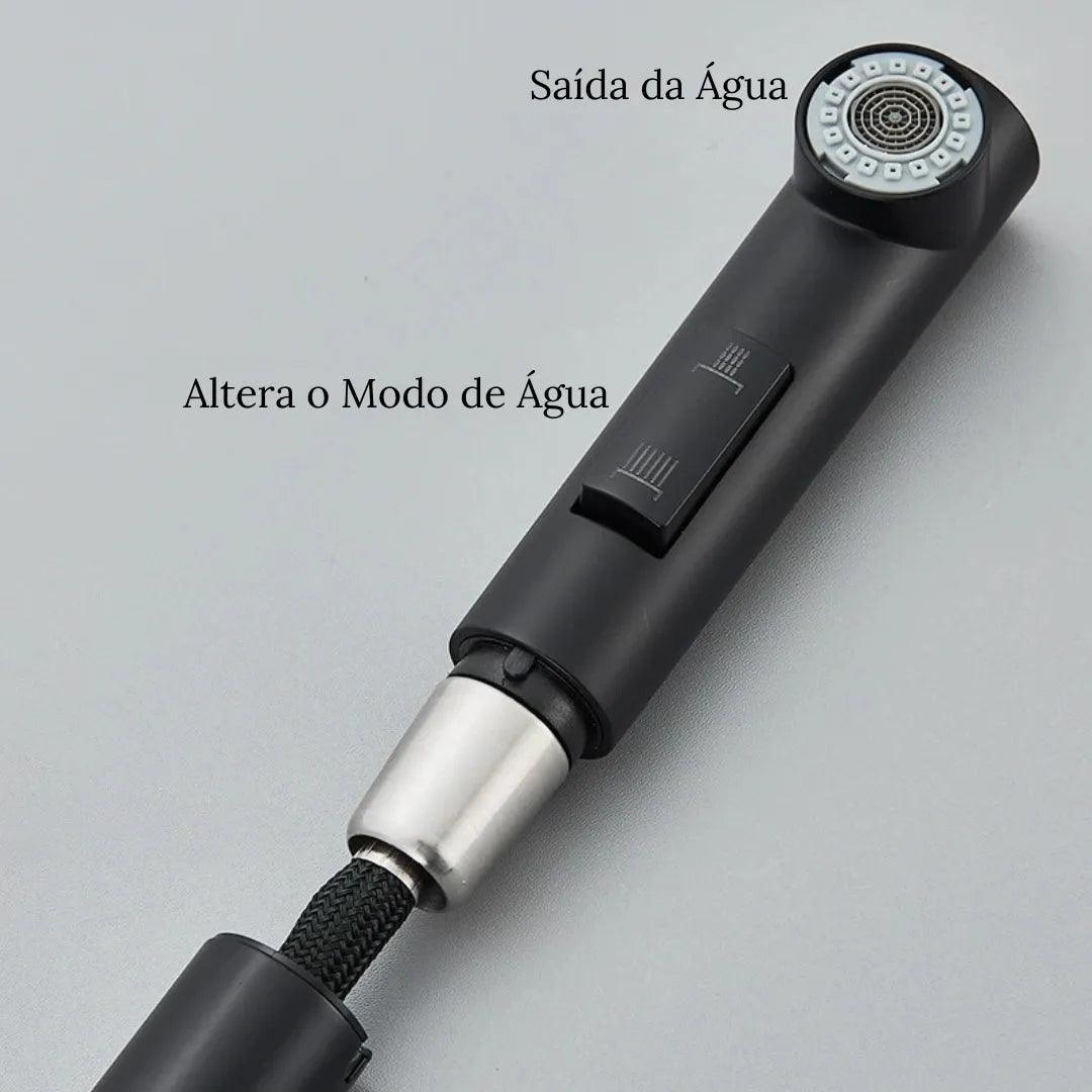 Torneira Gourmet para Cozinha Retrátil 360º Monocomando